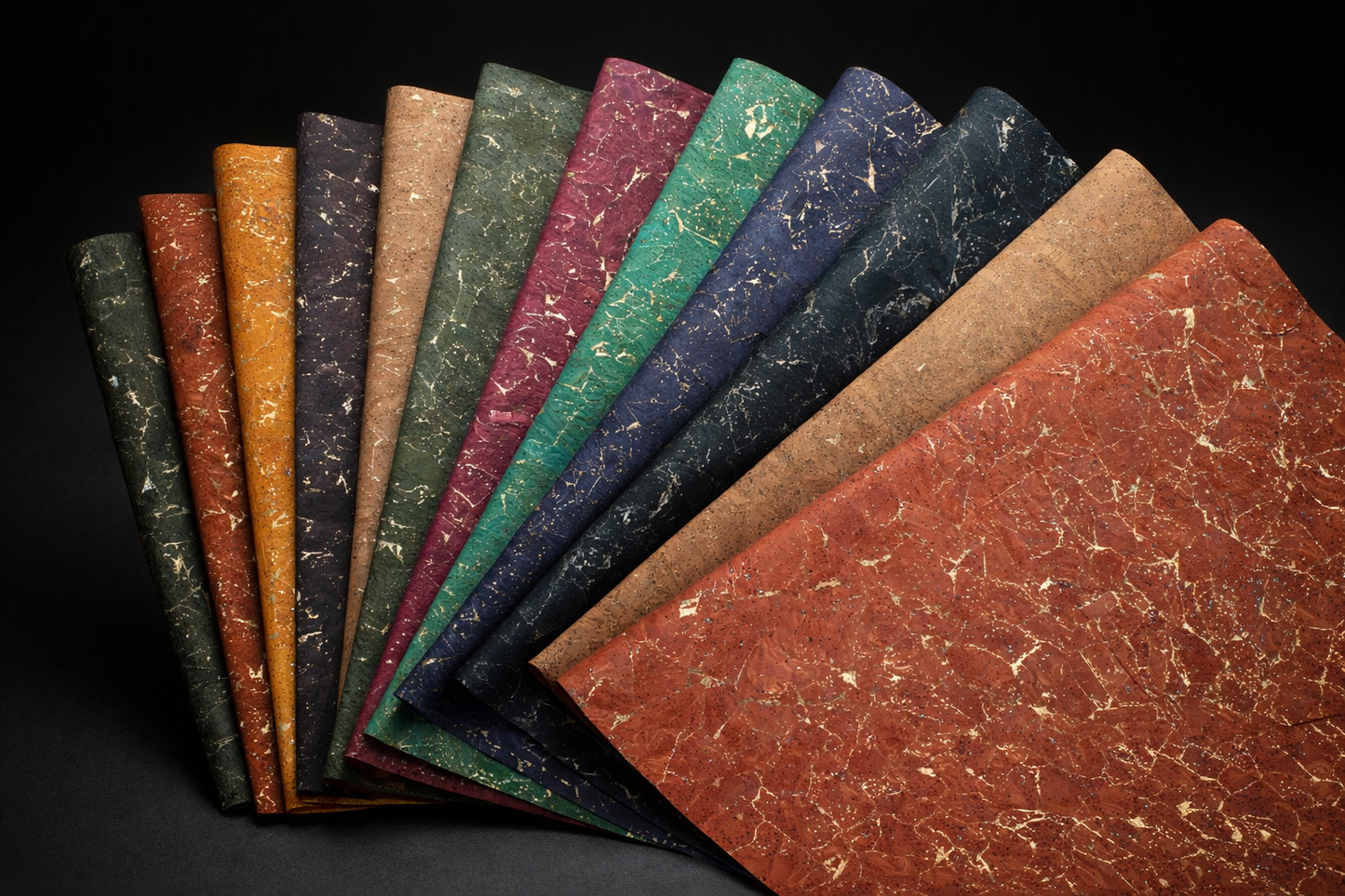 Gold Marble Cork Fabric - Sample