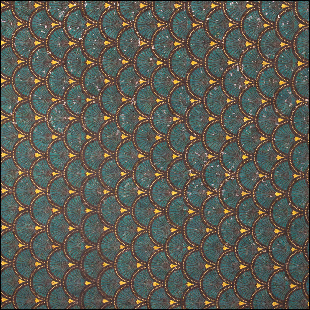 Fans pattern Cork fabric COF-424 cork fabric