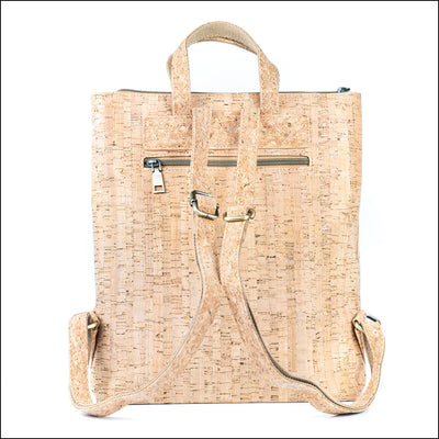 Flash Sale Women’s Cork Backpack with Printed Design and Natural Cork Accents BAGD-558 Flash Sales