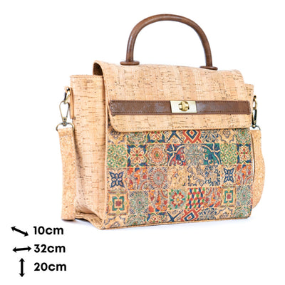 Flash Sale Women’s Printed Cork Handbag And Crossbody Bag Bagd-559 Sales