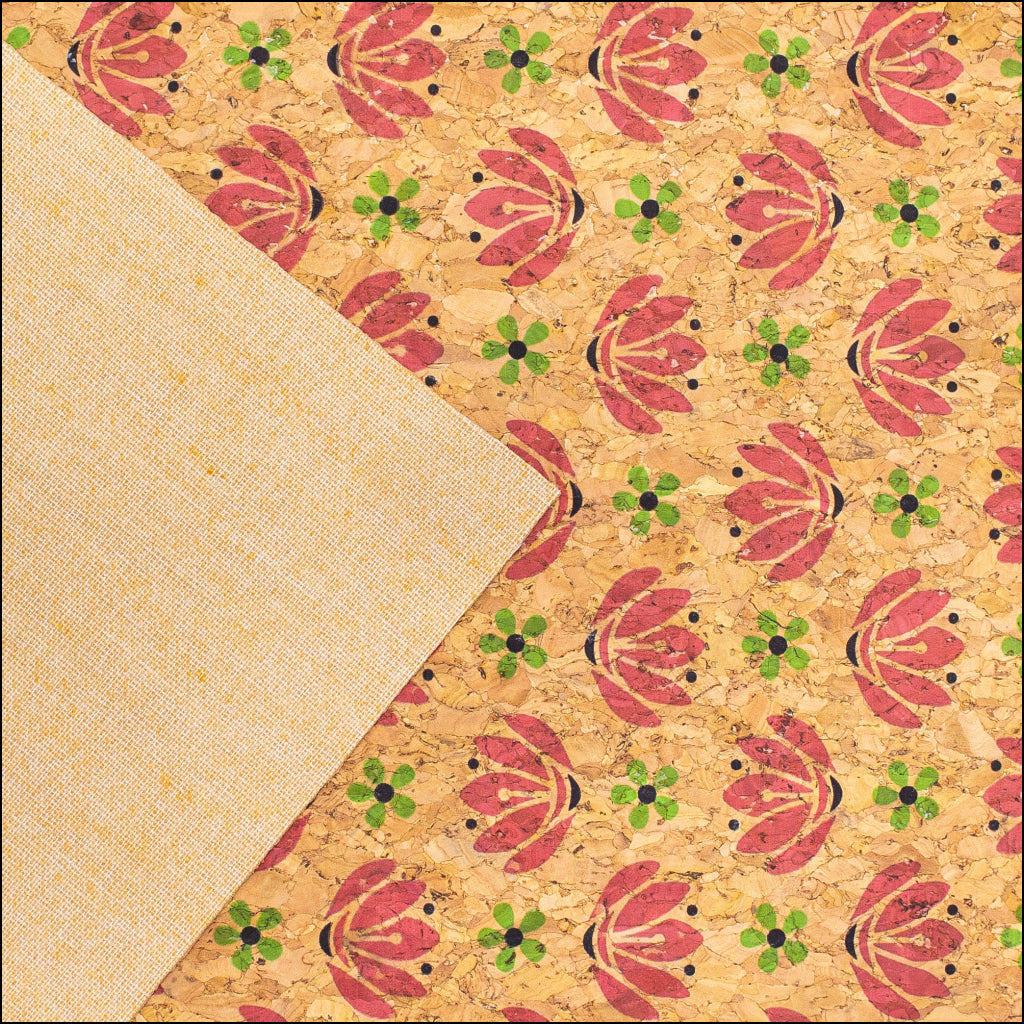 Flip Lotus Cork Fabric- Cof-408-A Cork Fabric