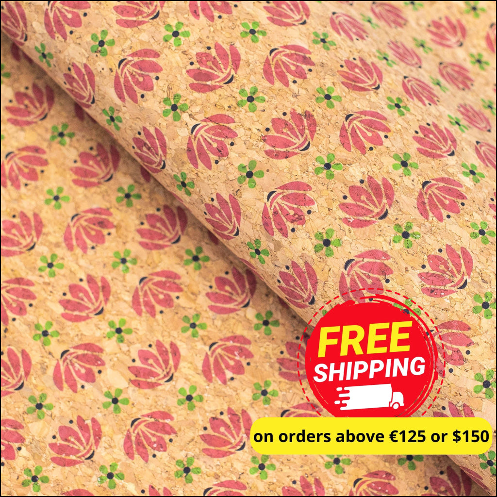 Flip Lotus Cork Fabric- Cof-408-A Cork Fabric