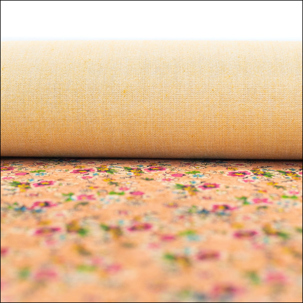 Floral Bunch Cork Fabric- Cof-387-A Cork Fabric