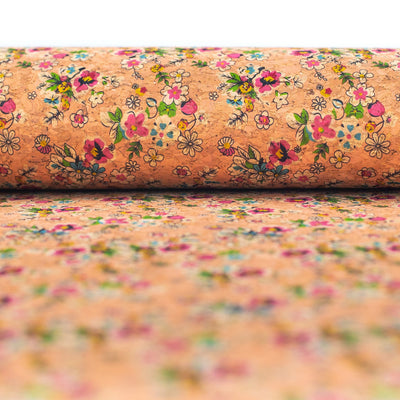 Floral Bunch Cork Fabric- Cof-387-A Cork Fabric