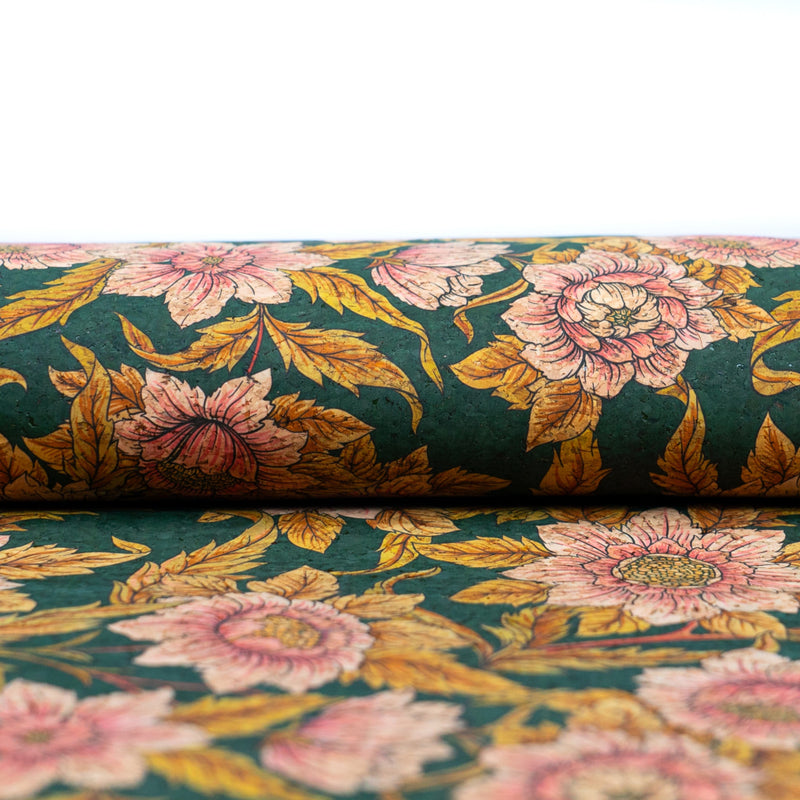 Floral Elegance Cork Fabric Cof-541 Cork Fabric