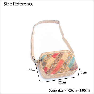Floral & Mosaic Cork Crossbody Bag – Eco Friendly & Stylish BAGF 057 Flash Sales