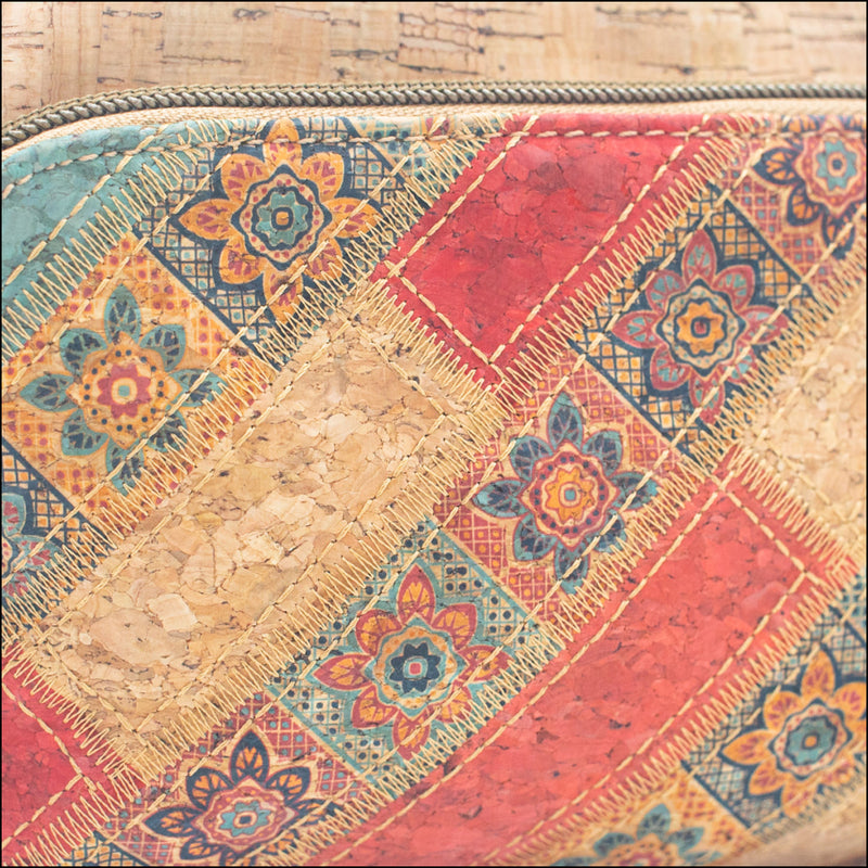 Floral & Mosaic Cork Crossbody Bag – Eco Friendly & Stylish BAGF 057 Flash Sales