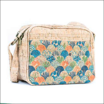 Floral & Mosaic Cork Crossbody Bag – Lightweight Vegan & Stylish BAGD 564 A Flash Sales