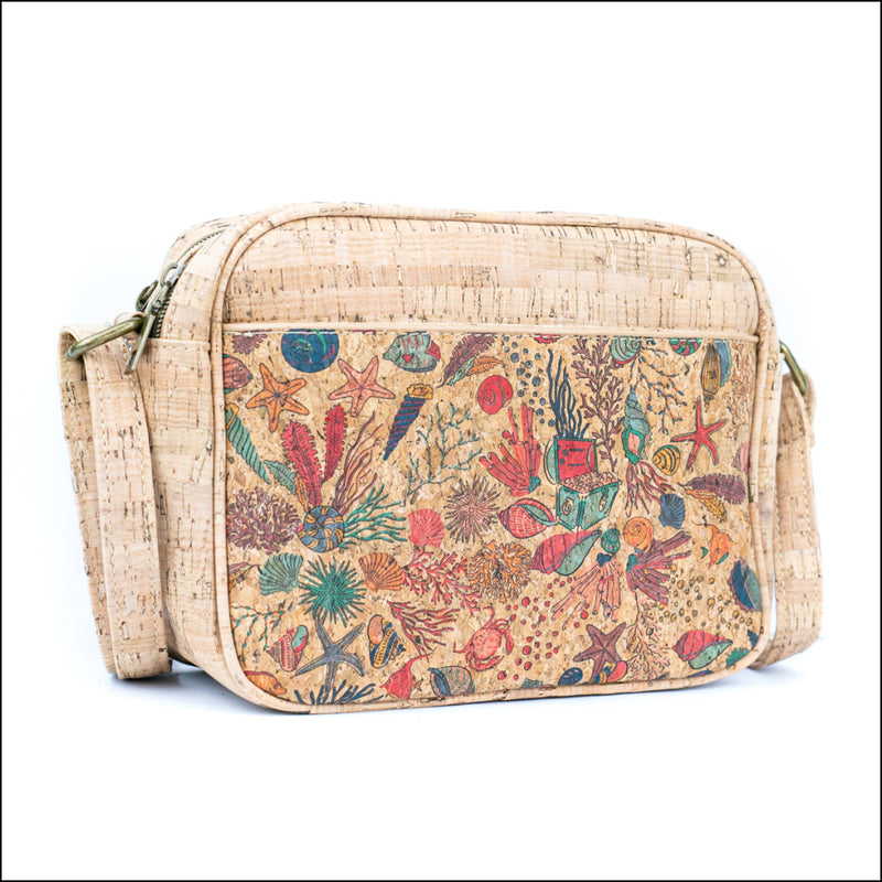 Floral & Mosaic Cork Crossbody Bag – Lightweight Vegan & Stylish BAGD 564 B Flash Sales