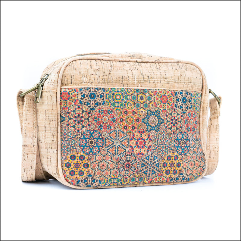 Floral & Mosaic Cork Crossbody Bag – Lightweight Vegan & Stylish BAGD 564 D Flash Sales