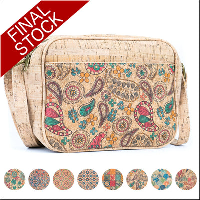 Floral & Mosaic Cork Crossbody Bag – Lightweight Vegan & Stylish BAGD 564 Flash Sales