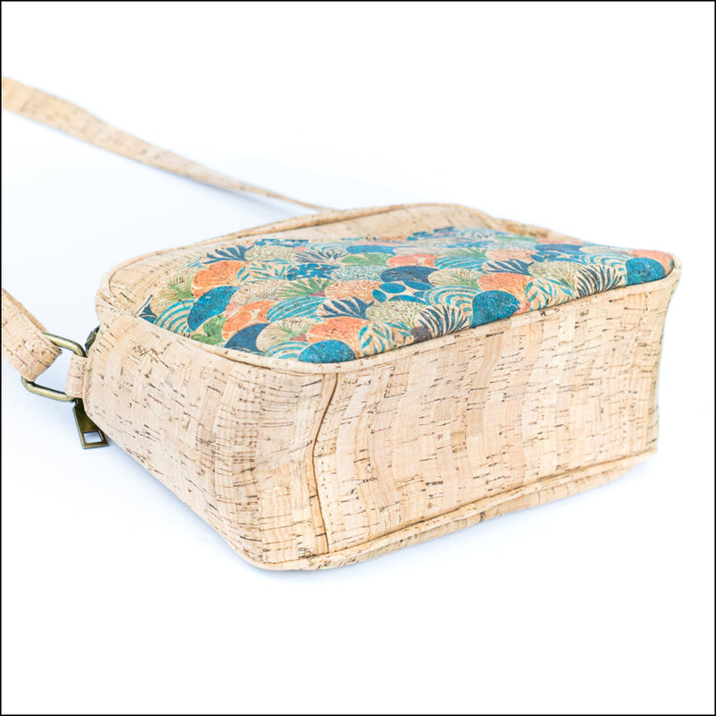 Floral & Mosaic Cork Crossbody Bag – Lightweight Vegan & Stylish BAGD 564 Flash Sales