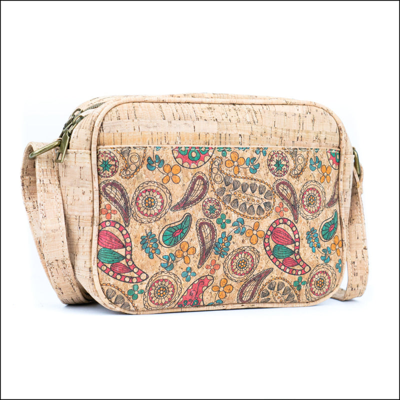 Floral & Mosaic Cork Crossbody Bag – Lightweight Vegan & Stylish BAGD 564 H Flash Sales