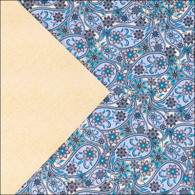 Floral Paisley Printed Cork Fabric COF-623 cork fabric
