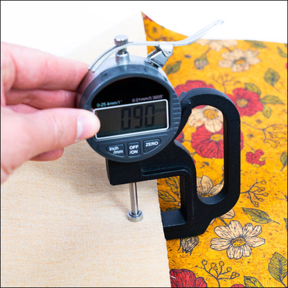 Floral Print Cork Fabric With Yellow Background Cof-540 Cork Fabric