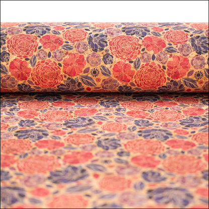Flower Pattern Cork Fabric Cof-379 Cork
