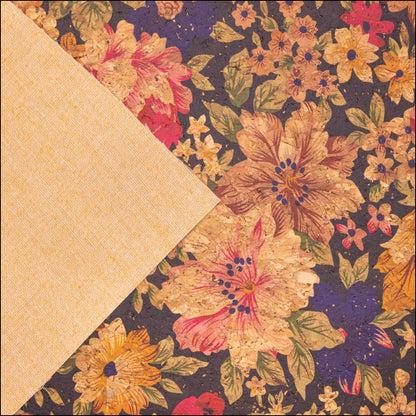 Flower Patterns Cork Fabric Cof-372 Cork