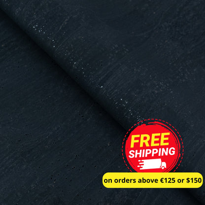 Black Natural Cork Fabric – 2026NEW GENERATION BACKING COF-823