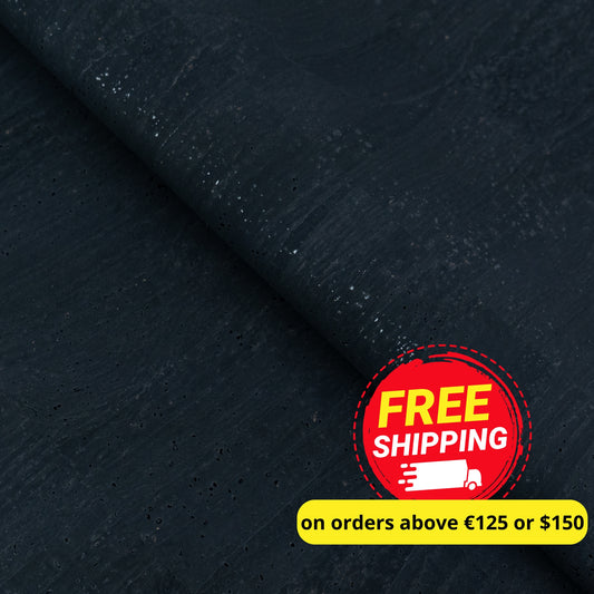 Black Natural Cork Fabric – 2026NEW GENERATION BACKING COF-823