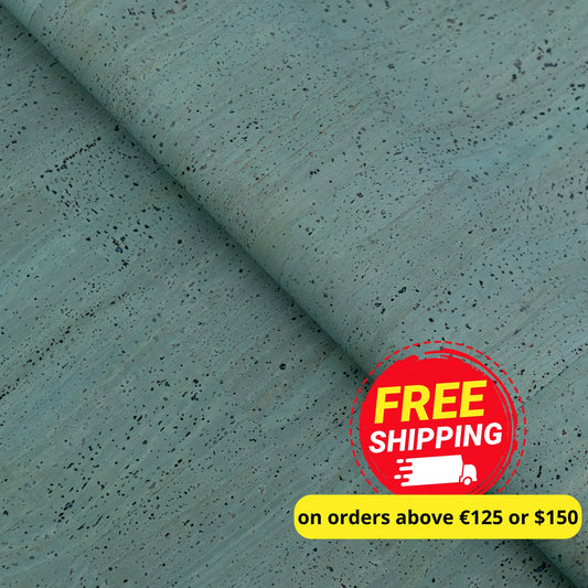 Forest Green Natural Cork Fabric – 2026NEW GENERATION BACKING COF-813