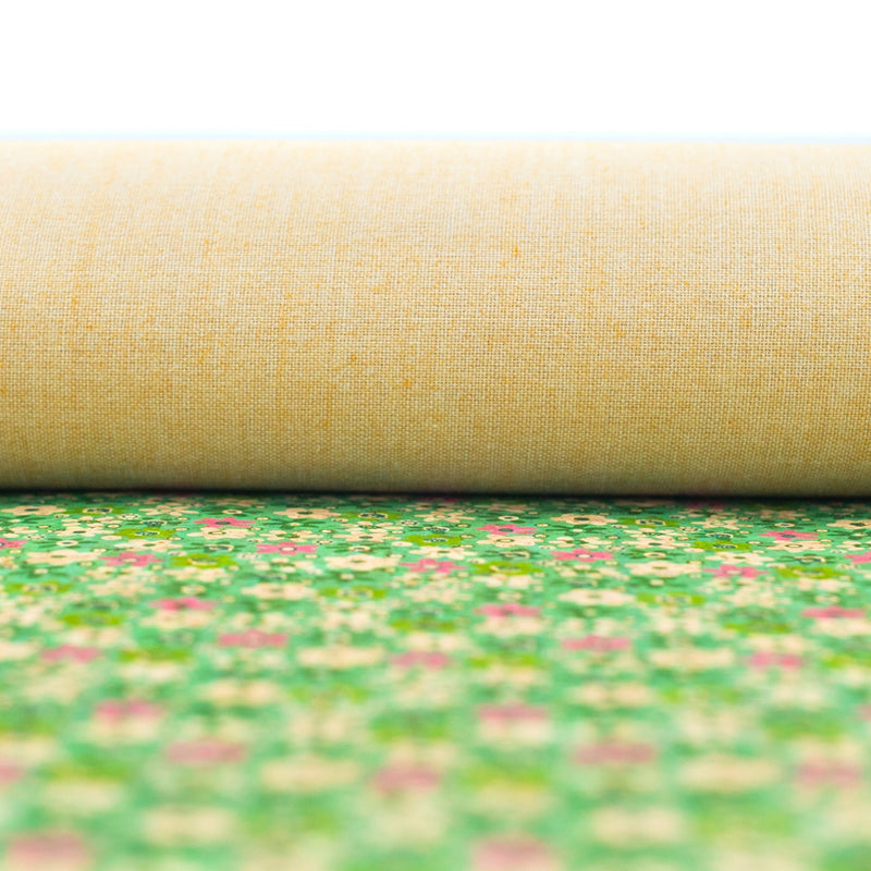 Garden Floral Cork Fabric Cof-347-A Cork Fabric