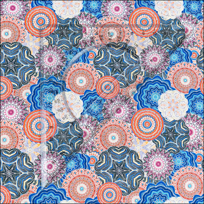 Geometric Mandala Cork Fabric COF-627 cork fabric