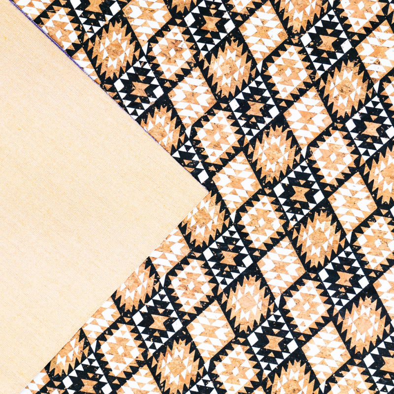 Geometric Pattern Cork Fabric Cof-281-A