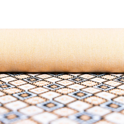 Geometric Pattern Cork Fabric Cof-281-A