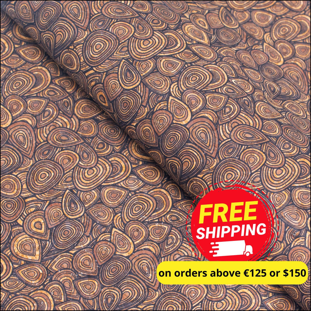 Geometric Patterns -Cork Fabric Cof-386 Cork