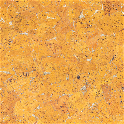 Golden Yellow Cork Fabric With Metallic Details - 0.9Mm Thickness Cof-581 Cork Fabric
