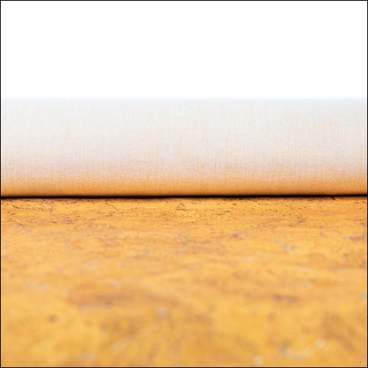 Golden Yellow Cork Fabric With Metallic Details - 0.9Mm Thickness Cof-581 Cork Fabric