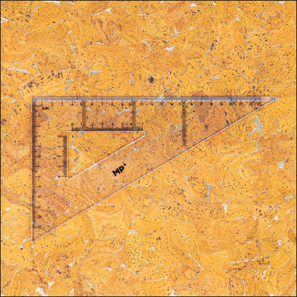 Golden Yellow Cork Fabric With Metallic Details - 0.9Mm Thickness Cof-581 Cork Fabric