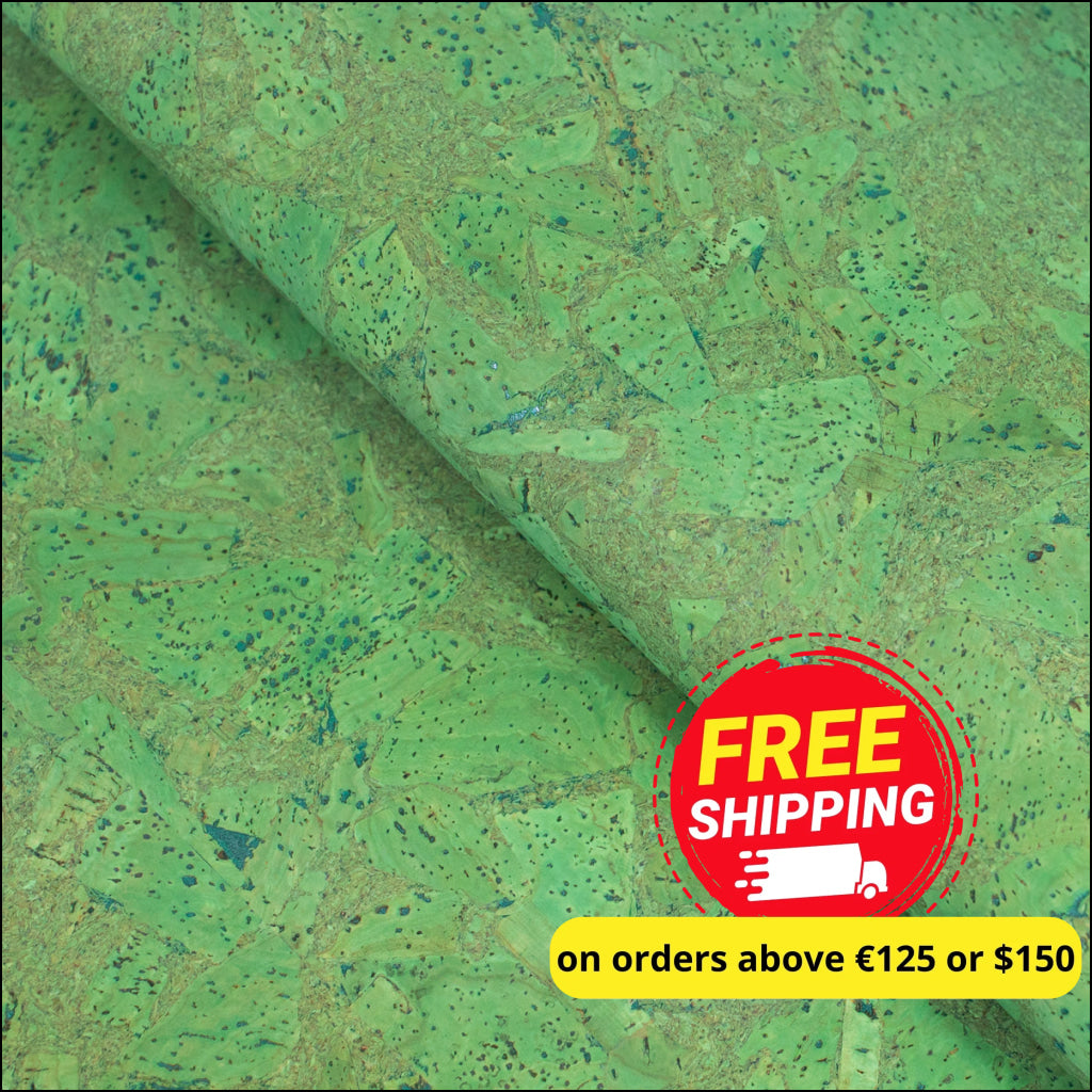 Grass Green Natural Cork Fabric Cof-467 Cork Fabric