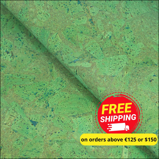 Grass Green Natural Cork Fabric Cof-467 Cork Fabric
