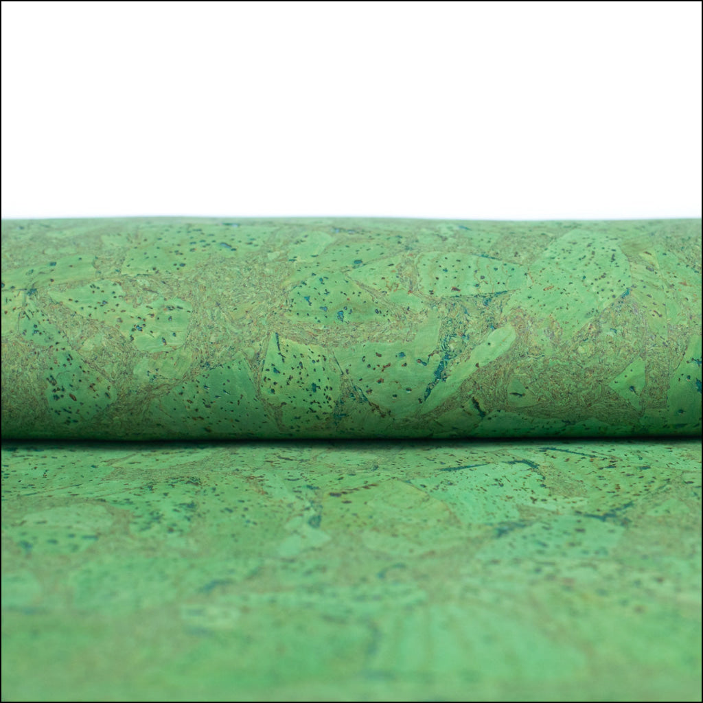 Grass Green Natural Cork Fabric Cof-467 Cork Fabric