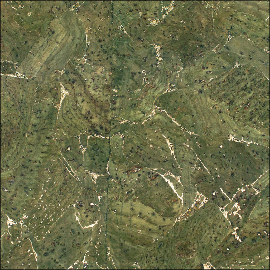 Green And Gold Verdant Terrain Cork Fabric Cof-494 Cork Fabric