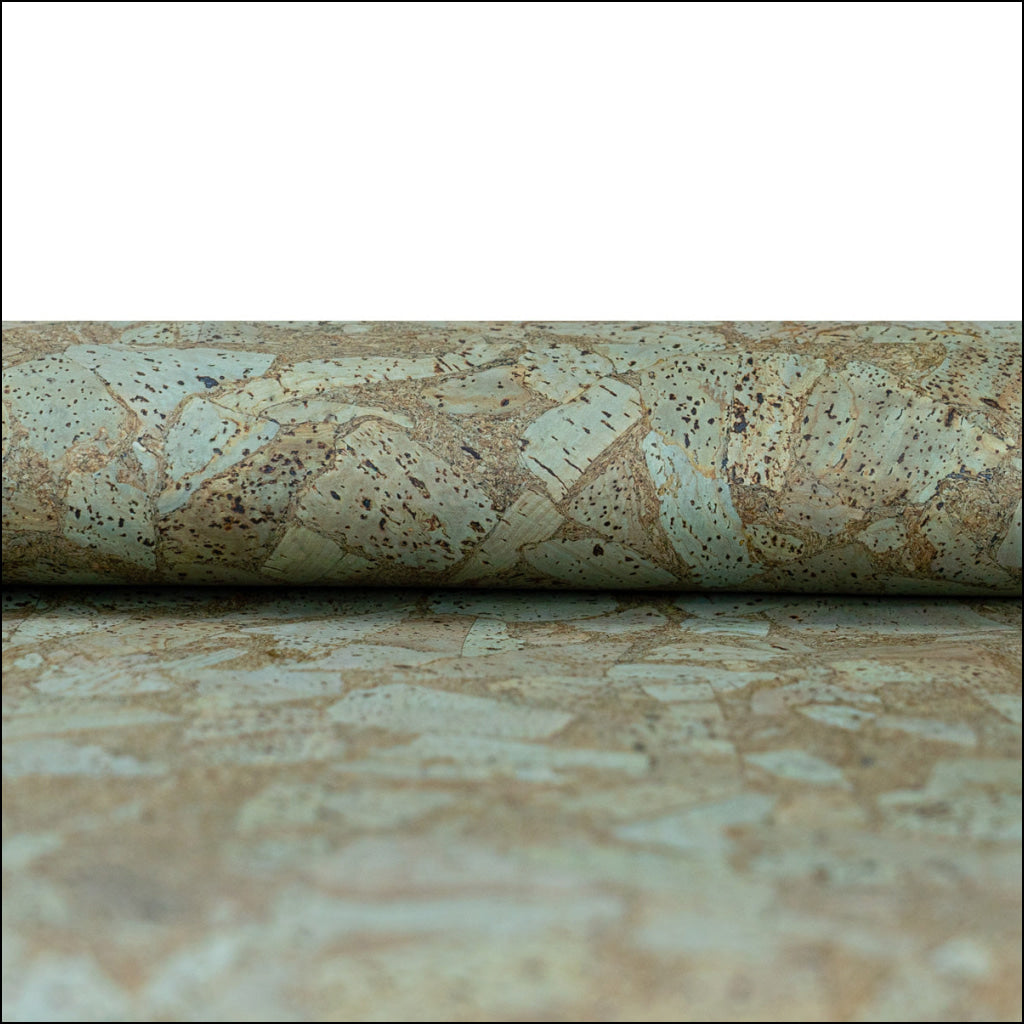 Green Cork Fabric In Block Style 0.88 Thickness Cof-588 Cork Fabric