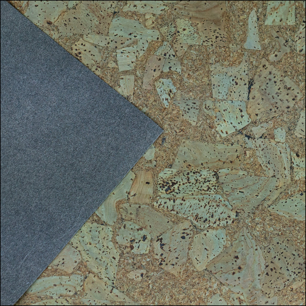 Green Cork Fabric In Block Style 0.88 Thickness Cof-588 Cork Fabric