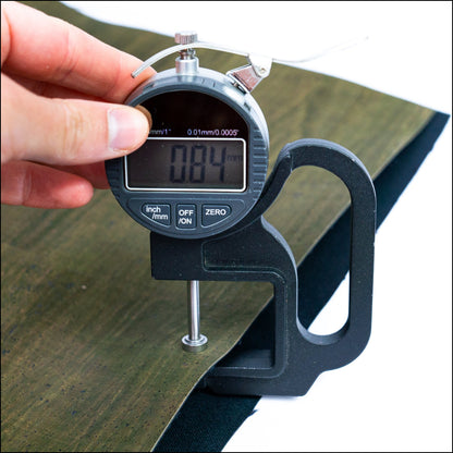 Green Solid Color Cork Fabric With Black Backing 0.84Mm Thickness Cof-536-B Cork Fabric