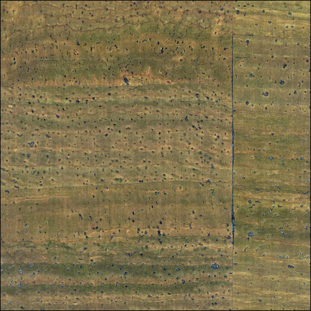 Green Solid Color Cork Fabric With Black Backing 0.84Mm Thickness Cof-536-B Cork Fabric