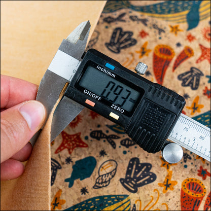 Illustrated Whale & Coral Cork Fabric COF-634 cork fabric