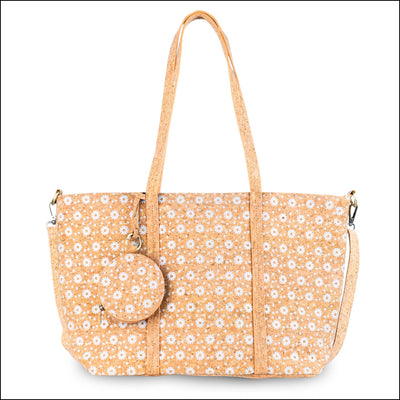 Large Cork Tote Crossbody Bag for Women – Dual Strap Vegan Handbag with Coin Pouch BAGD 317 D Flash Sales