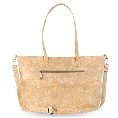 Large Cork Tote Crossbody Bag for Women – Dual Strap Vegan Handbag with Coin Pouch BAGD 317 Flash Sales