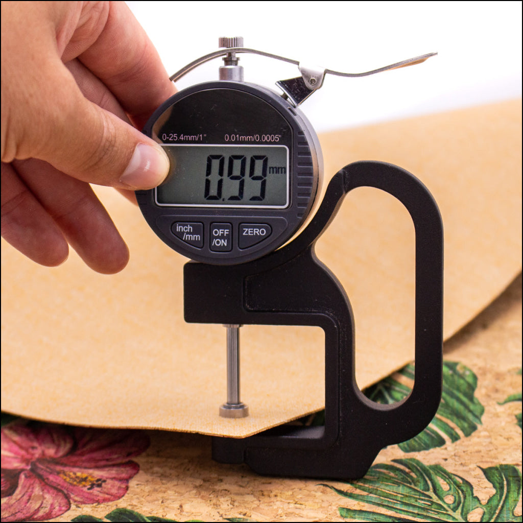 Large Flower And Palm Leaves Pattern Cork Fabric Cof-393 Cork