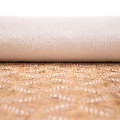 Laser-Cut Cork Fabric With Leaf Motif Design - 1.2Mm Thickness Cof-416 Cork Fabric