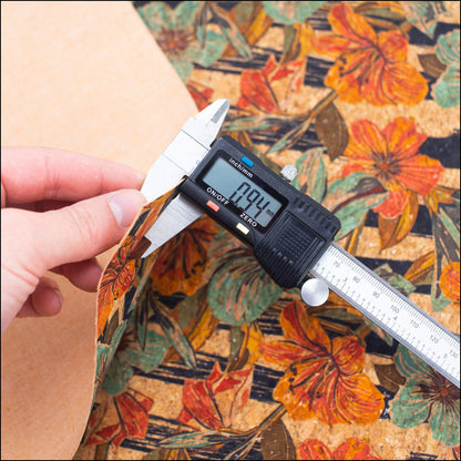 Lilies & Flowers Pattern Cork Fabric Cof-268-A Cork Fabric