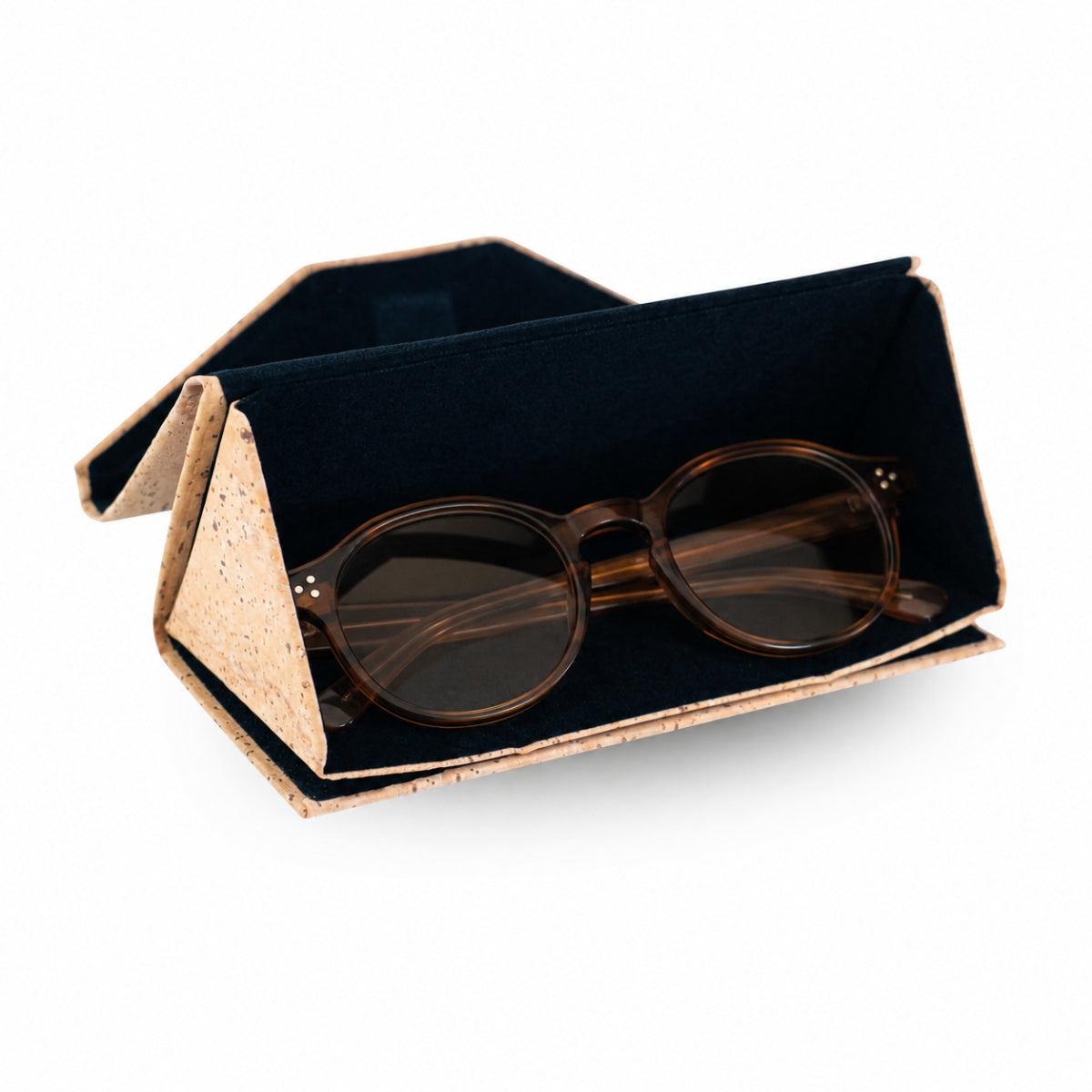 Foldable Natural Cork Glasses Cases L-1196-20 (20 Units)