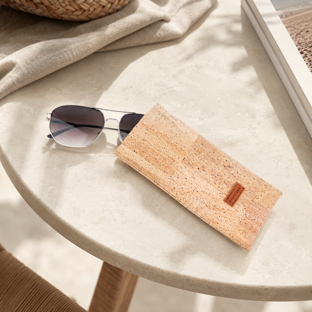 Soft Natural Cork Glasses Sleeves L-1198-10 (10 Units)