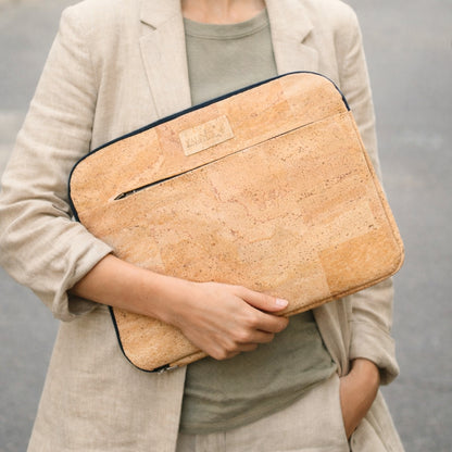 Premium Cork Laptop Sleeve - Vegan Eco-Friendly Case BAGP-035A