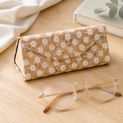 Foldable Cork Glasses Cases – Assorted Patterns, Pack of 20 | L-1218-MIX-20